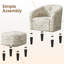 Fauteuil demi-tonneau et repose-pieds Riverside Drive-1840736599