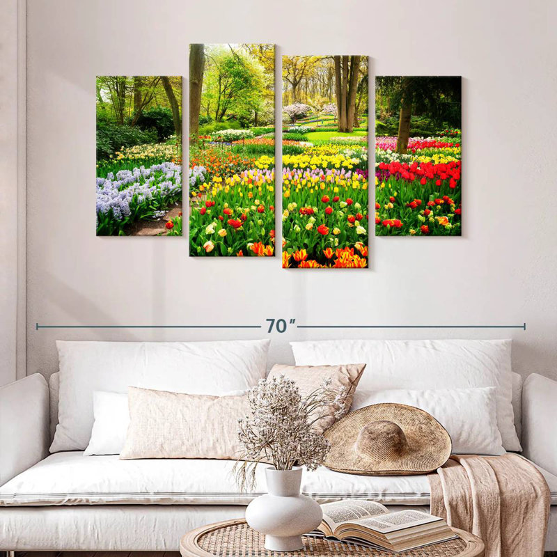 Harnek Tulips Flower, 32" H x 52" W