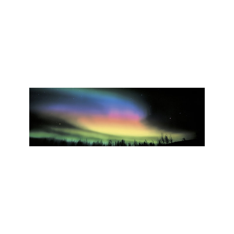 Northern Lights - Wrapped Canvas Panoramic Print, 152.4 cm H x 50.8 cm W x 1.91 cm D