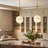 Neven 3 - Light Dimmable Glass Globe Kitchen Island Pendant Light-358195517