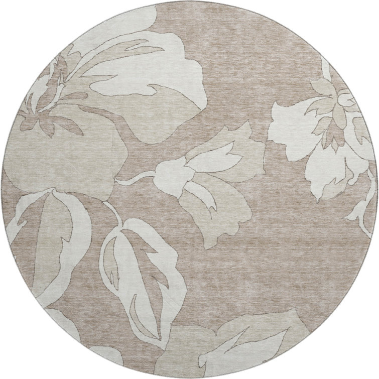 Premium Machine Washable Prisco Taupe Rug