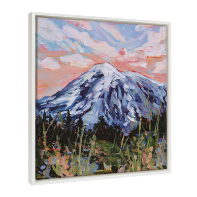 «Mount Rainier» par Emily Kenney, reproduction d'art sur toile encadrée