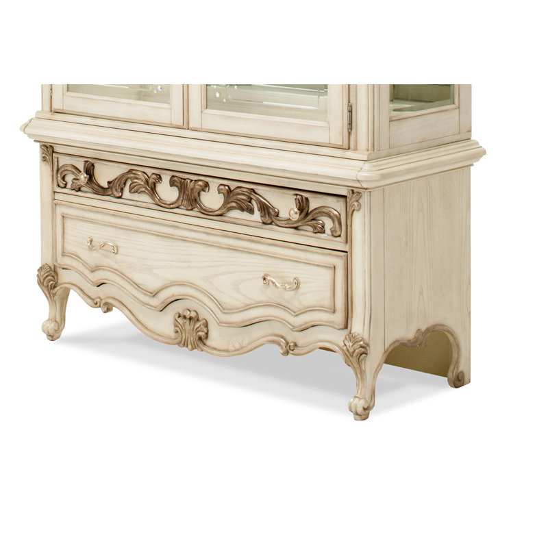 Lighted China Cabinet, Champagne