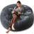 Bean Bag Chair, Memory Foam Filled, Large Beanbag Chairs For Adults And Teens, Soft Sofa With Removable Flannel Cover, Round Couch For Living Room Bedroom College Dorm-698306723-698306720
