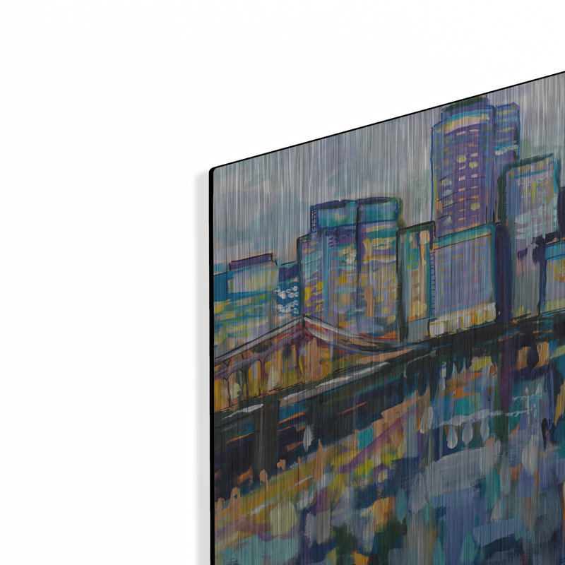 «Boston Harbor» par Jeanette Vertentes, H 16 po x l 24 po