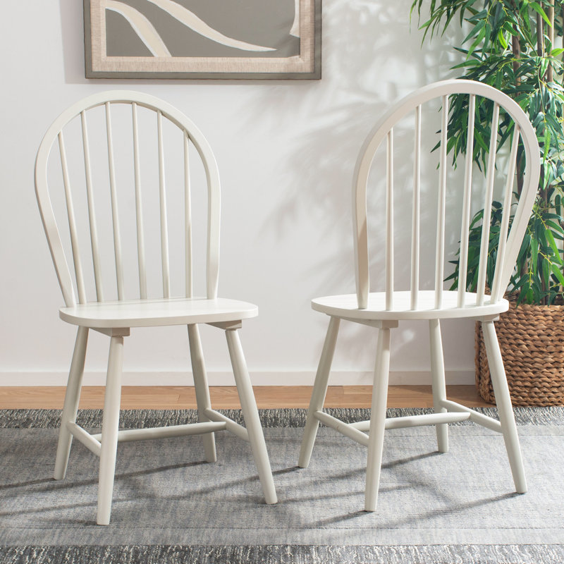Chaise d'appoint en bois massif Bella Bella, Blanc