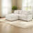 Multifunctional Modular Sectionals With Storage, Beige Polyester, Modern Space-saving Design