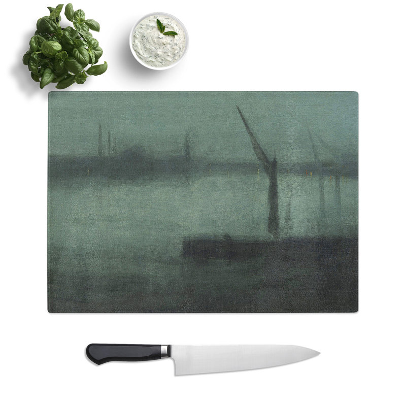 The Nocturne by James Mcneill Whistler Chopping Board, 0.4cm H x 28.5cm W x 39cm L