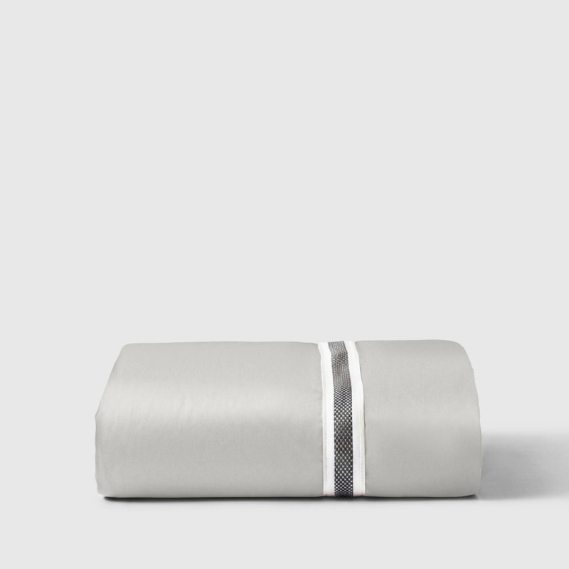 Machine Woven Fitted Sheet, Grey, King