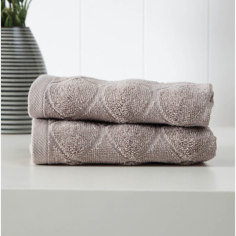 Ozgur   Midweight Jacquard Washcloth, Brown