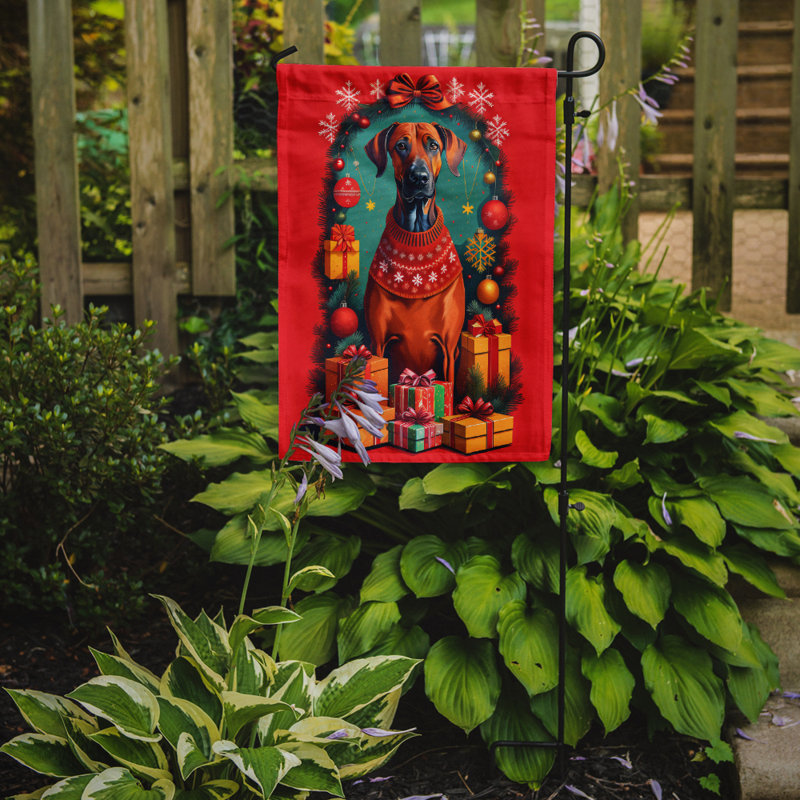 Drapeau de jardin en polyester double face H 15,5 po x l 11,25 po