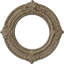 Médaillon de plafond Endurathane Palmetto, DE 11 1/2 po x P 1 po, fini blanc ultra pur peint à la main-27780639