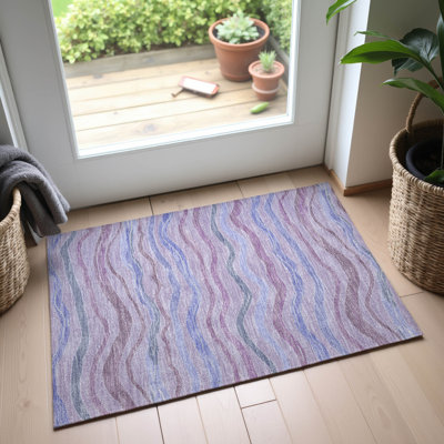 Premium Machine Washable Harjo AMF1581 Stripes Rug