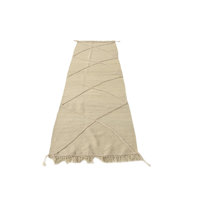 Tapis de couloir ivoire