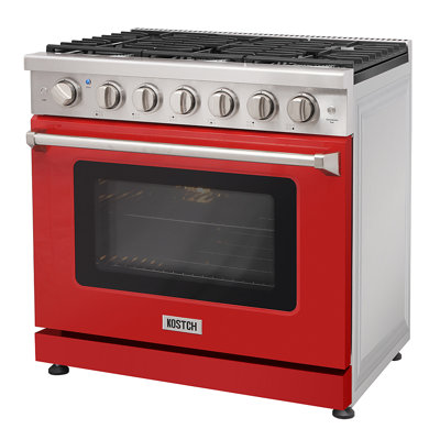 Cuisinière au gaz à four à convection autoportante de 36 po Cuost