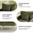 Wide Wingback Armchair With Accent Pillow, Modern Luxury Accent Chair For Living Room & Bedroom-544121265
