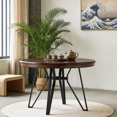 Round Dining Table (Brown)(Dining Table Only)