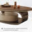 Luxury-Style Oval Solid Wood Coffee Table-1660397217
