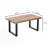 Walnut With Metal Legs Coffee Table