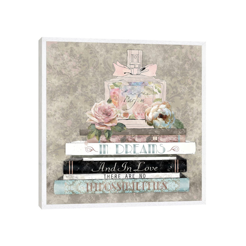 Perfume Dreams by Carol Robinson - Painting on Canvas, White Framed, 45.72 cm H x 45.72 cm W