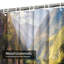 Colorful Mountains Forest Blue Sky Landscape Shower Curtain with 12 Hooks-1128634470