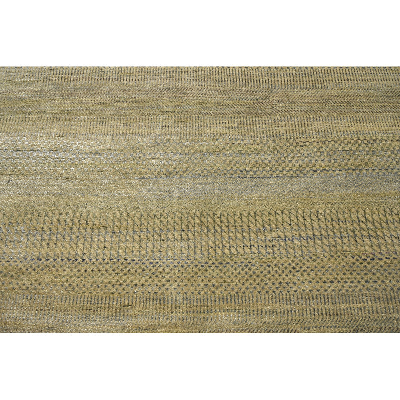One-of-a-Kind Rectangle 12' x 15'10" Area Rug in Natural/Black