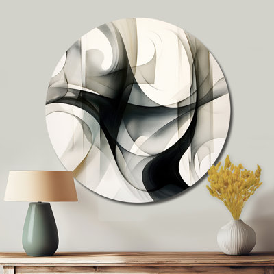 Chrishaud - Art abstrait rond en métal