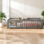 Coffre-fort et lit simple en bois pour enfants, finition grise