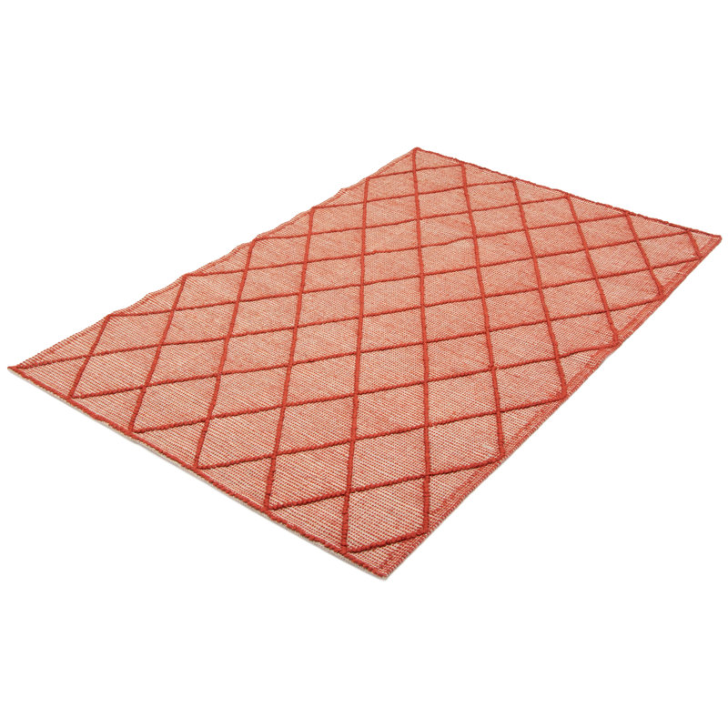 Tapis rectangulaire nouvel âge en laine taupe 5 pi 1 po x 7 pi 10 po Hemenez