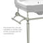 Victoriahaus 23.5" x 20" Rectangular Console Sink with Faucet Drill, Towel Bar, Backsplash, and Overflow-716361192-716361194