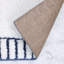 Inaya Modern Striped Plush Tufted Shag Machine Washable Bath Rugs, Set Of 2-110091918-110091919
