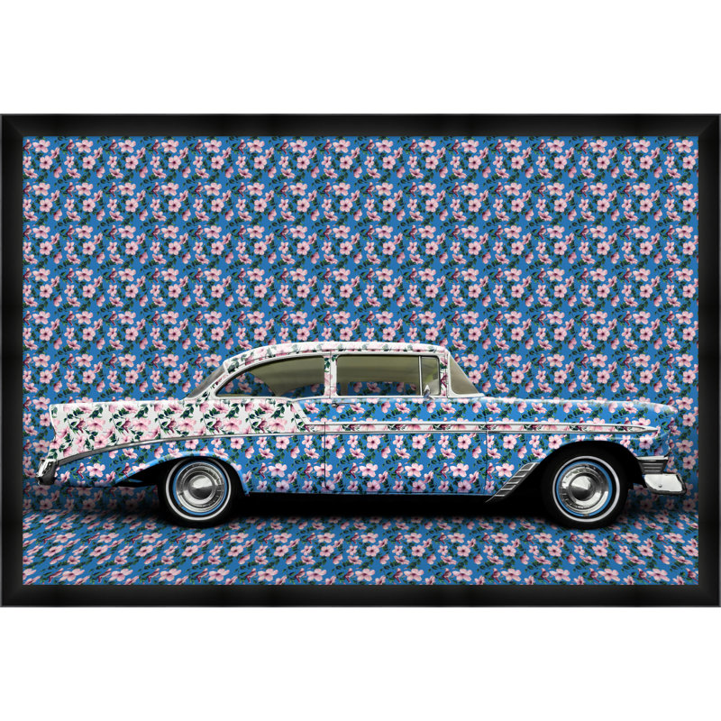 Blue Car Print by Thom Filicia, 43.5" H x 63.5" W x 2.13" D