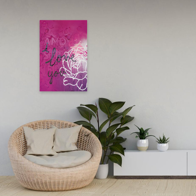 «And Still I Fly» - art abstrait avec fleurs noires, H 24 po x l 16 po