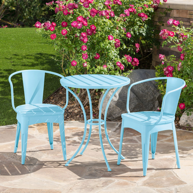 3 Pc Kd Metal Set, Light Blue