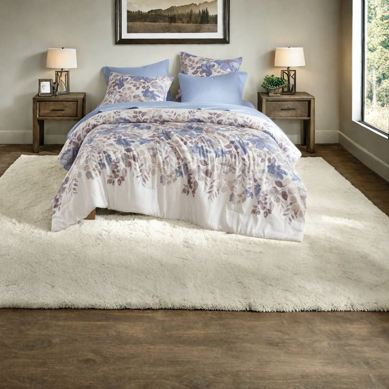 Ensembles de literie floraux confortables en polyester de style moderne pour un usage domestique
