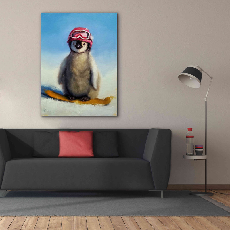 «Snowboard Chic» par Lucia Heffernan, H 54 po x l 40 po x P 1,5 po