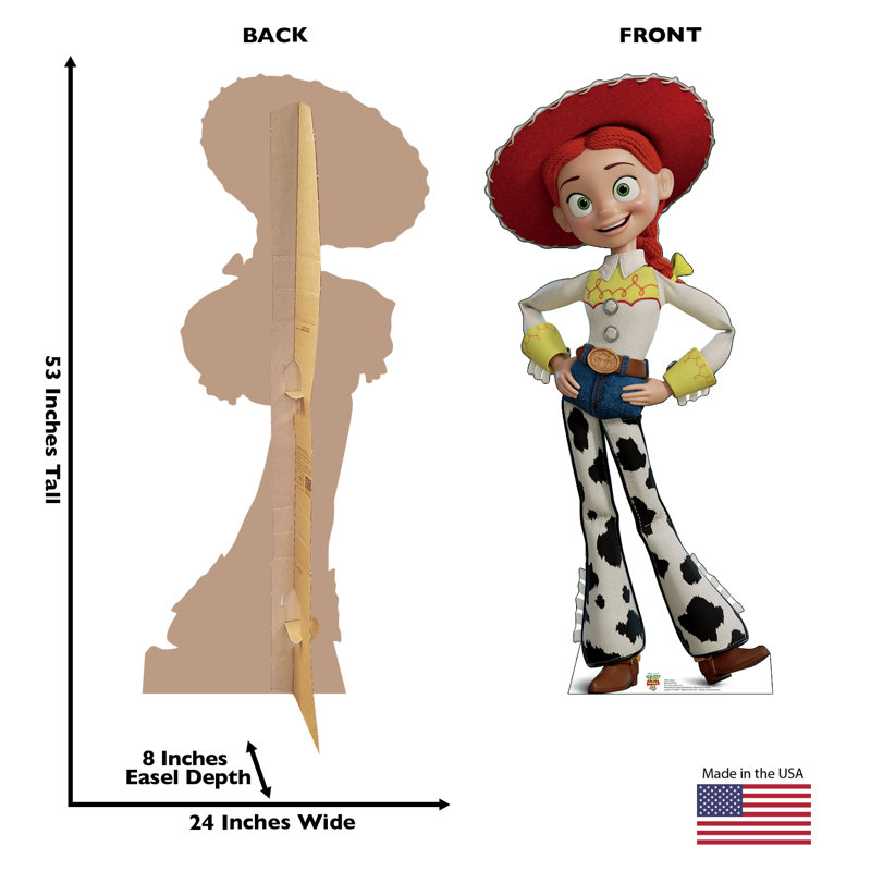 Accroche en carton 4 jouets jessie disney/pixar