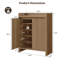 30 Pair Fluted Shoe Storage Cabinet With 2 Doors And Adjustable Shelves-123065853-123844866
