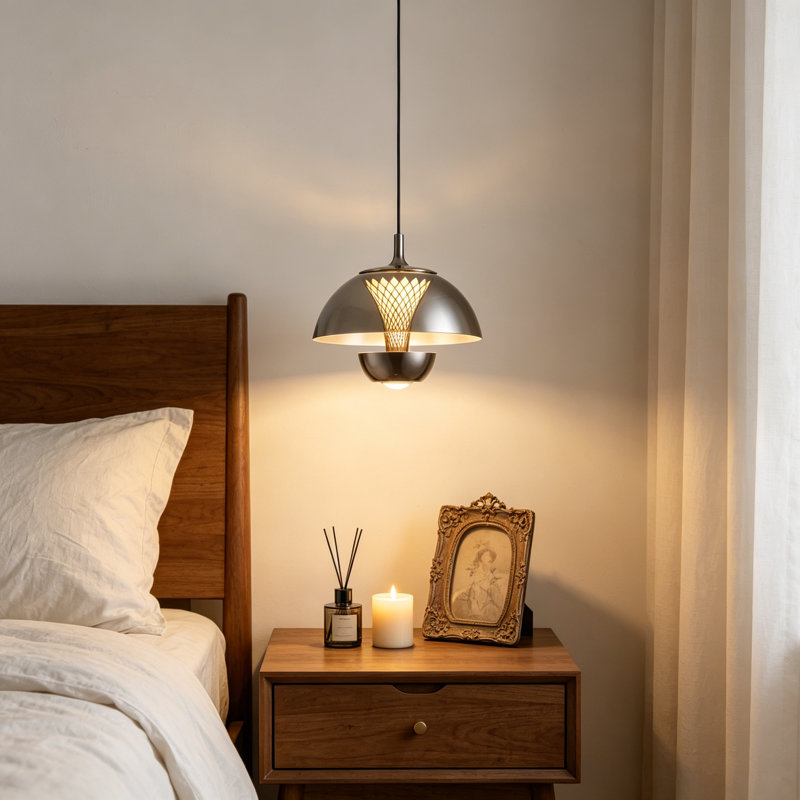 Luminaire suspendu simple à 1 lumière DEL