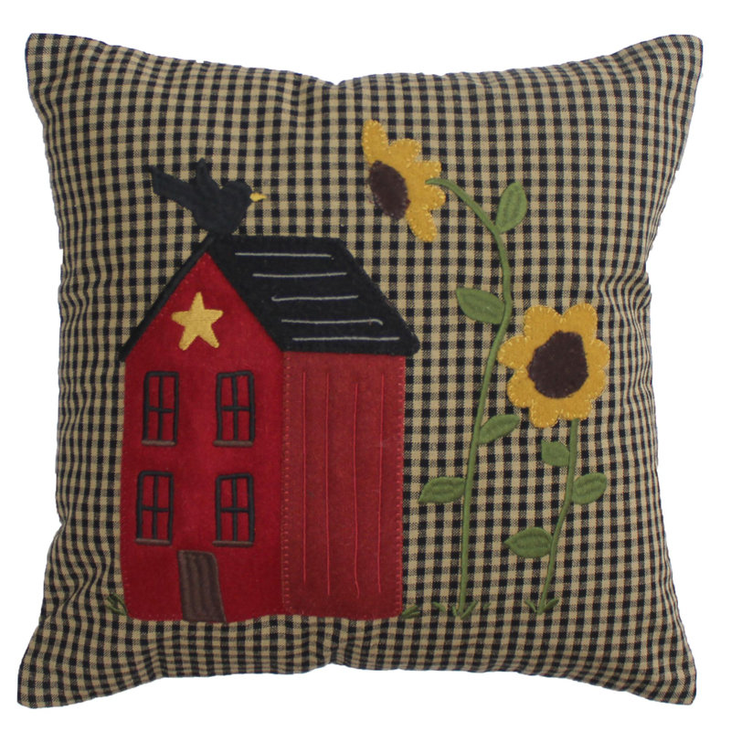 Coussin décoratif réversible en coton noir