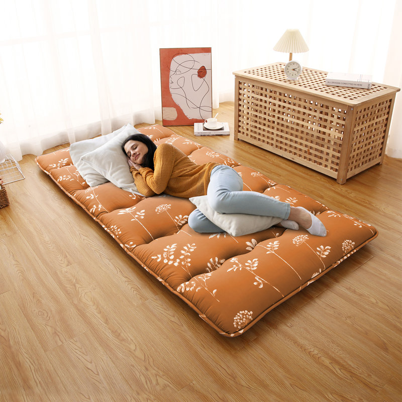 Matelas futon japonais, Rouge, Lit simple