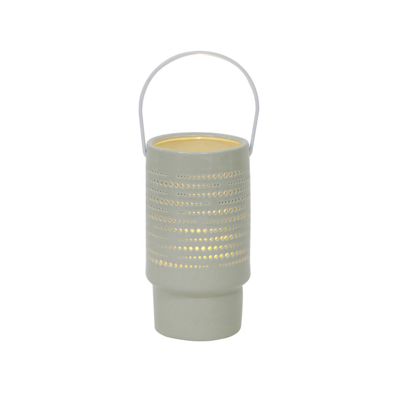 12'' H Concrete / Cement Tabletop Lantern