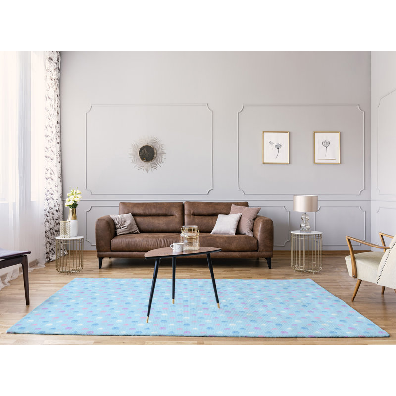 Tapis de zone bleu classic petits gâteaux, Rectangle 9 pi x 12 pi