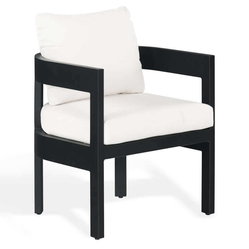 Outdoor Dining Armchair with Cushions