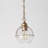 Glyn 1 - Light 7.5"W Mini Globe Pendant with Seeded Glass
