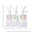 Resin Triple Bunny Welcome Sign