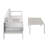 Magers Aluminum Outdoor 3 Seater Sofa and Coffee Table Patio Set-98387490