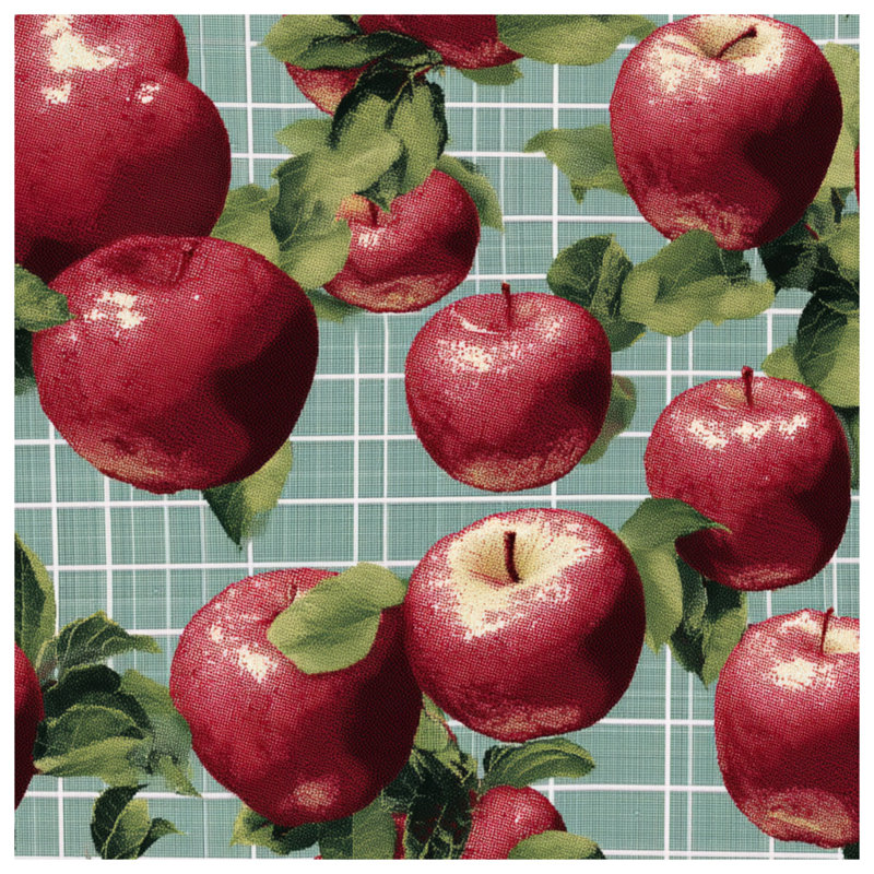 Tapis de bain rouge pommes rouge, 34in W x 21in L