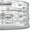 6 - Light Silver Drum Pendant