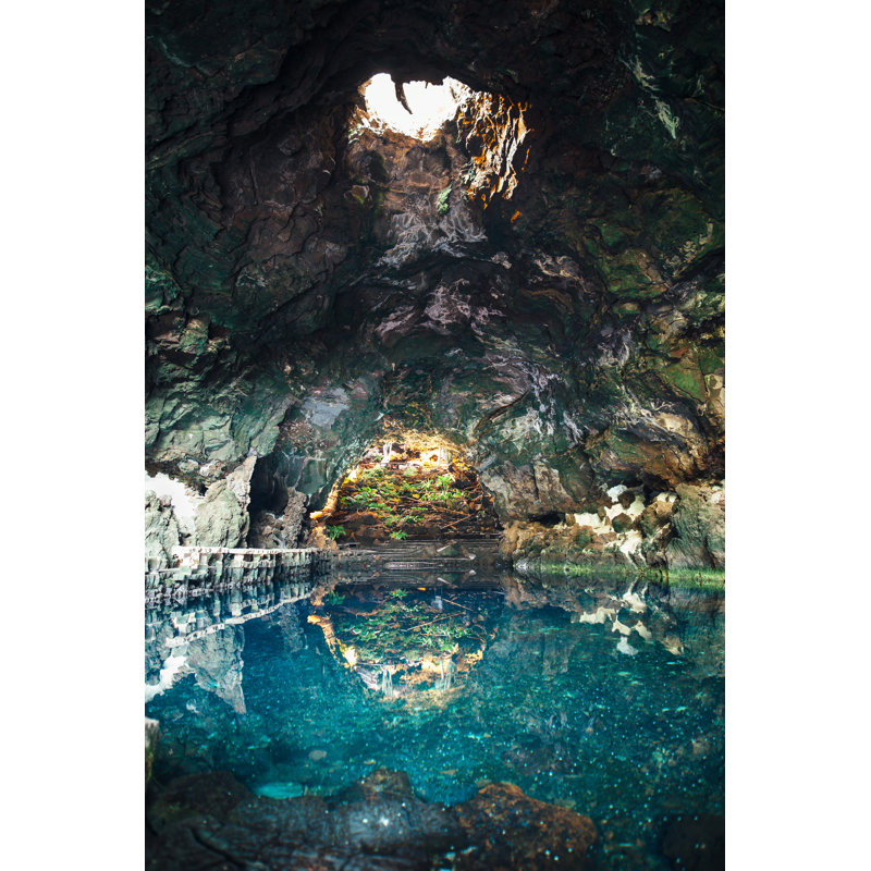 Salt Lake In Jameos Del Agua Cave by Viktor_Gladkov - Wrapped Canvas Print, 122cm H x 81cm W x 3.8cm D